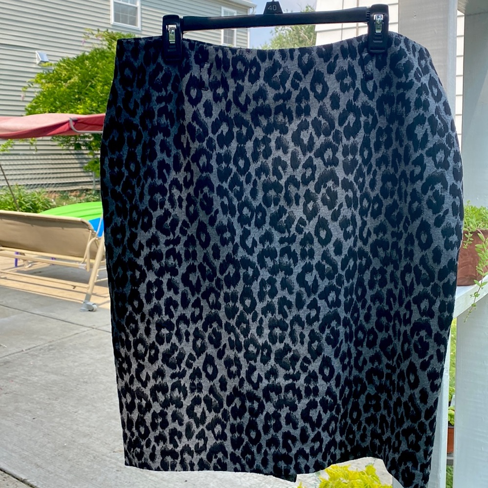 Animal print skirt